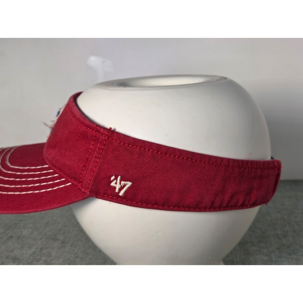 Philadelphia Phillies Visor Hat Cap Strapback Red Blue Adjustable MLB Baseball - Picture 3 of 5